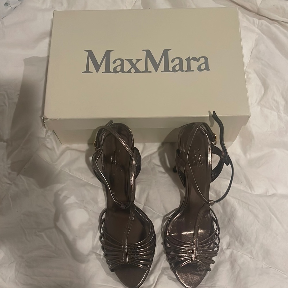 MaxMara Bronze Heels